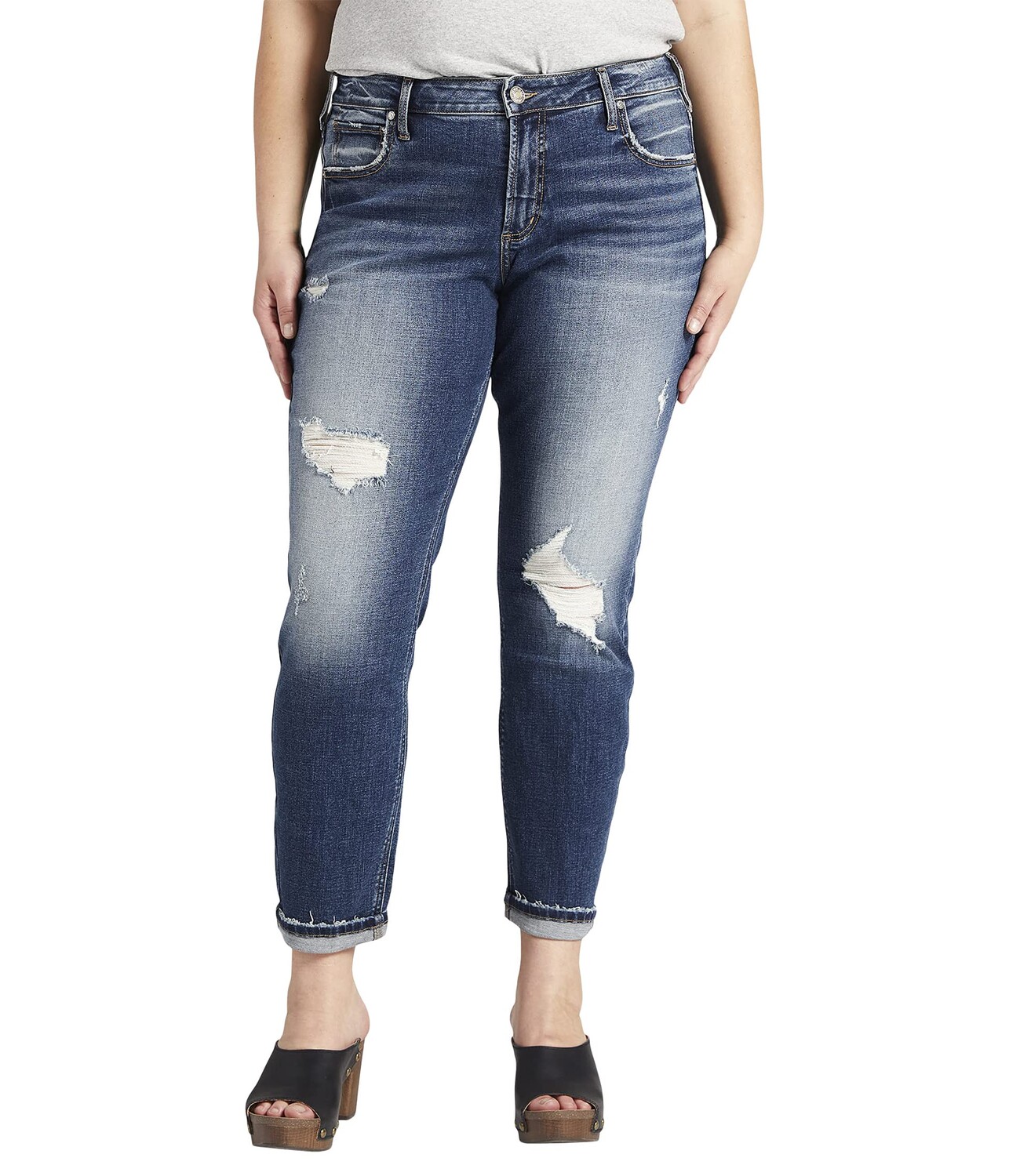 

Джинсы Silver Jeans Co., Plus Size Boyfriend W27170ECF377
