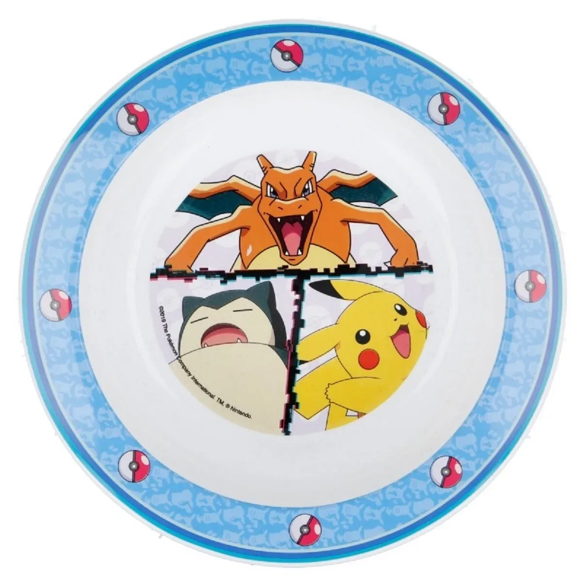 Детская тарелка с принтом Pokémon, синий — фото 2