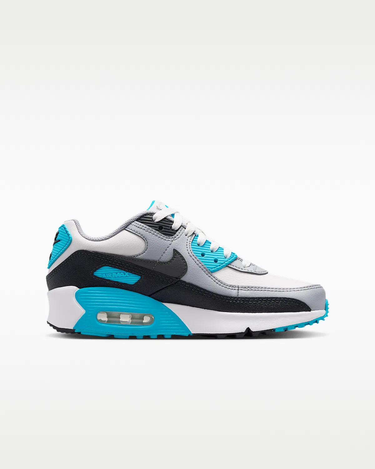 Детские кроссовки Nike Air Max 90 LTR, Platinum Tint/Blue Lightning/Wolf Grey/Iron Grey — фото 3