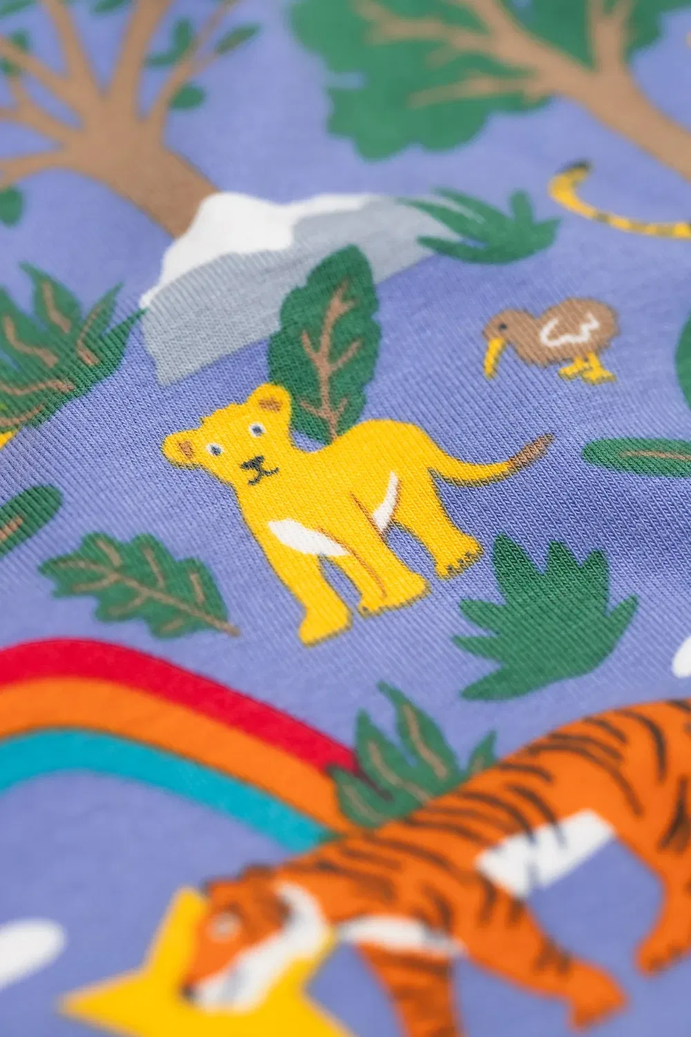 Детские леггинсы с принтом Libby Frugi, Purple — фото 4