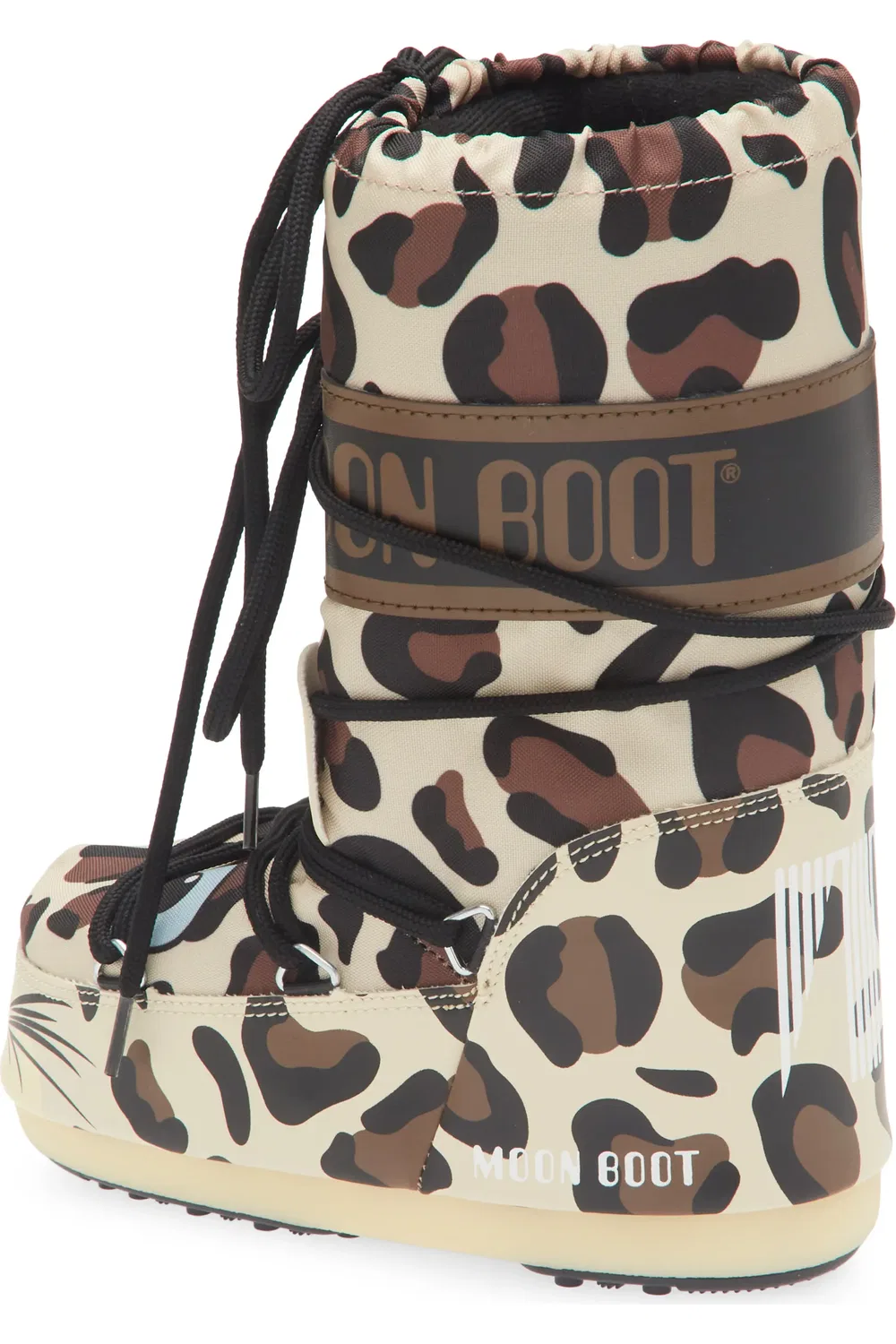 Детские ботинки утепленные Icon Animal Moon Boot, Leopard — фото 2