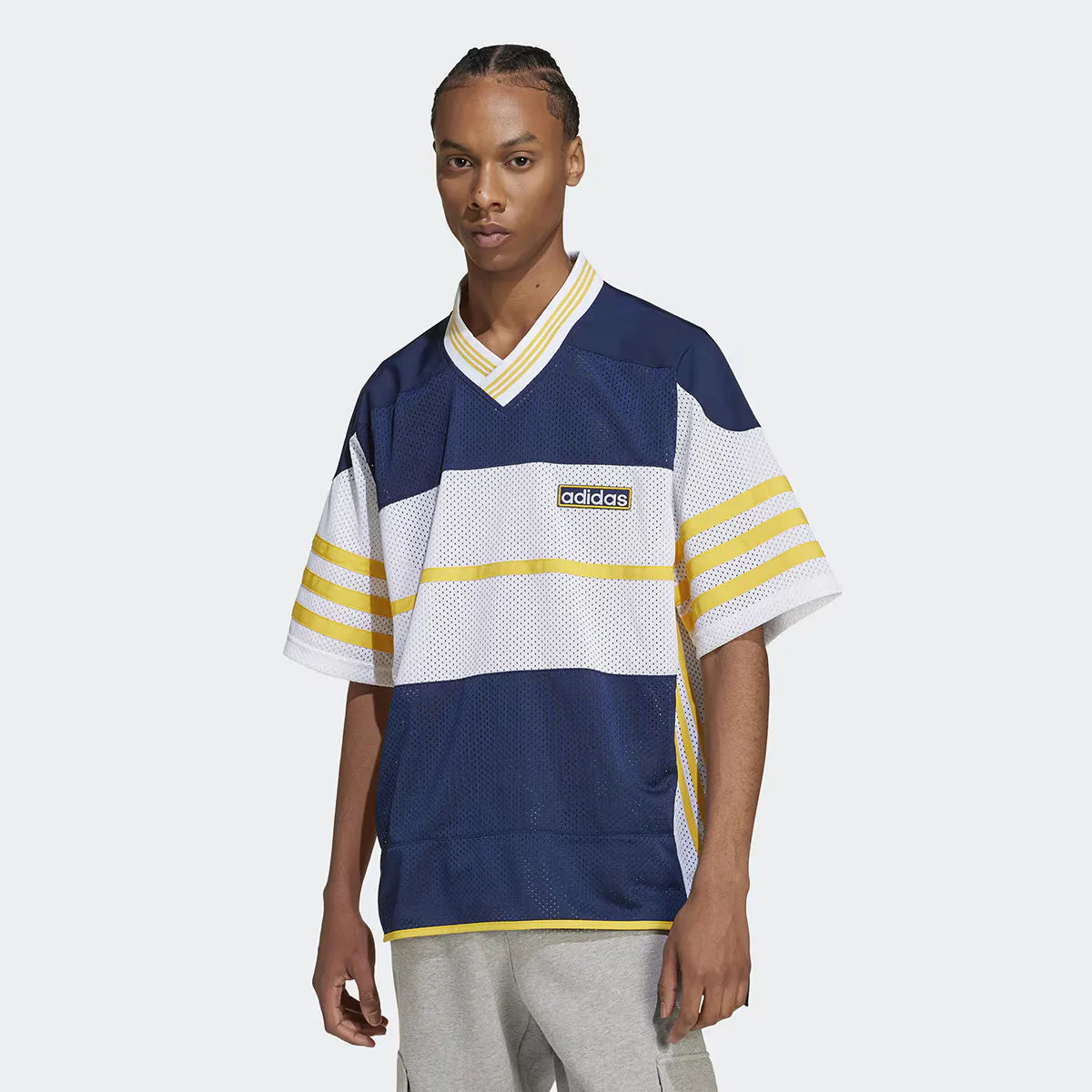 

Мужская футболка adicolor Mesh Adidas Originals, синий/белый