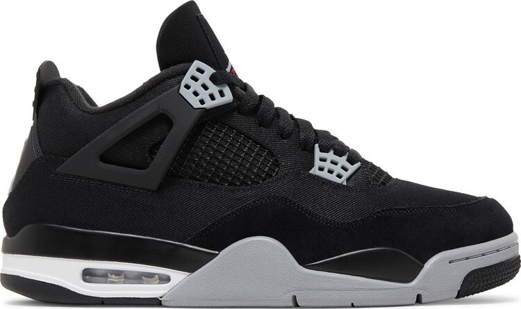 

Кроссовки Air Jordan 4 Retro SE Black Canvas, черный