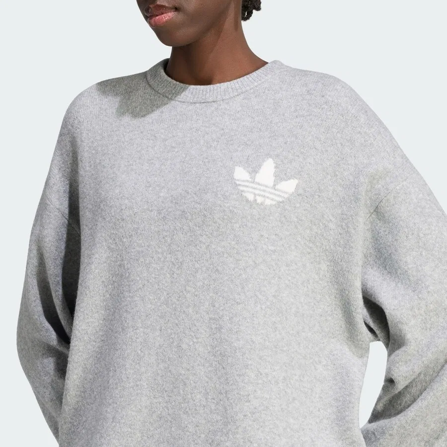 Свитер ADIDAS ORIGINALS 'Athl Dept' серого цвета — фото 3