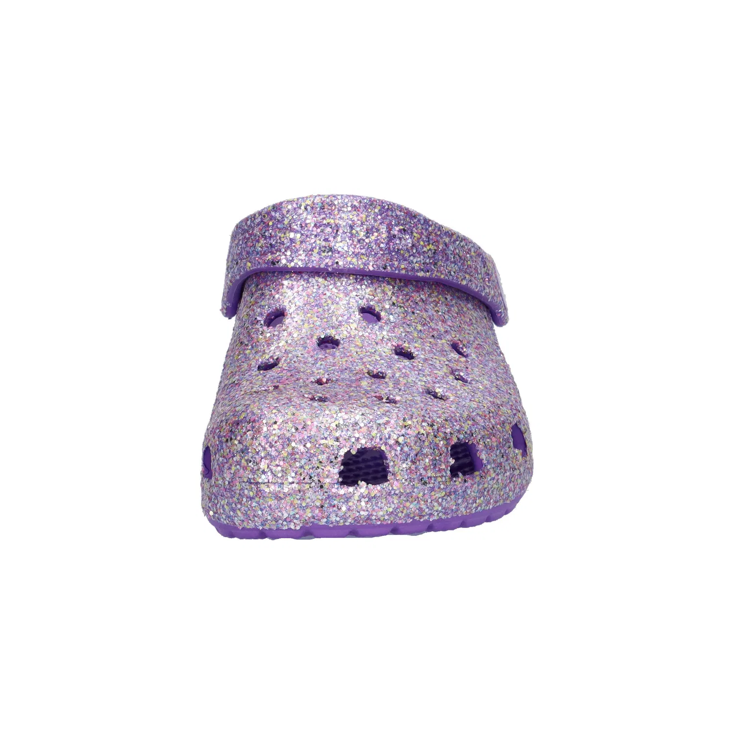 Детские сабо с блестками Classic Fantasy Glitter Clog Crocs, Konigliches Lila Weiß Konigliches Lila — фото 3