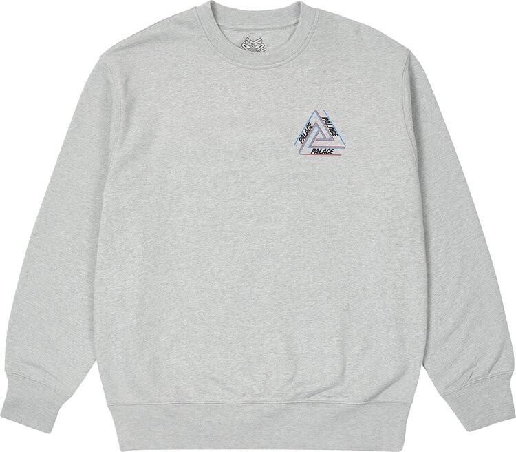 

Толстовка Palace Basically A Tri-Ferg Crew 'Grey Marl', серый