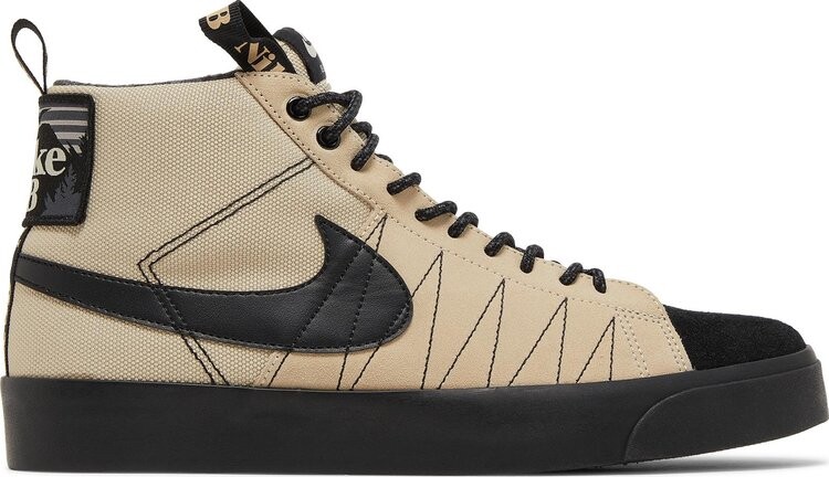 

Кроссовки Nike Blazer Mid Premium SB 'Acclimate Pack - Rattan Black', коричневый