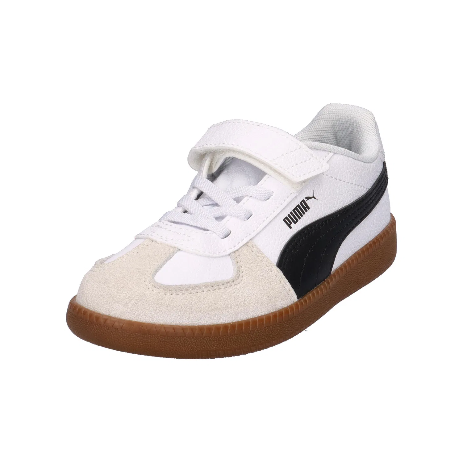 Детские кроссовки с закрытой фиксацией Club LT AC PS Puma, Weiß Schwarz Weiß — фото 4