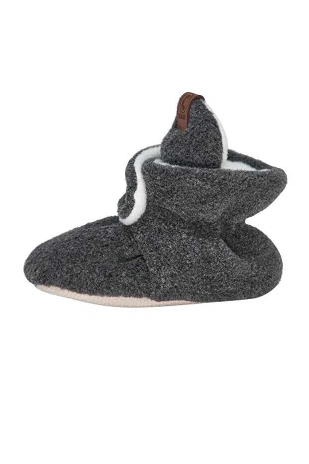 Детские тапочки для новорожденных антискользящие Generic Brands, Anthracite — фото 3