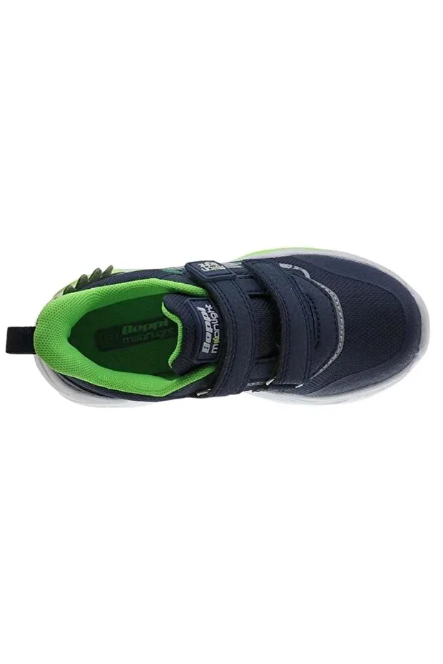 Детские спортивные кроссовки для мальчиков со светодиодной подсветкой Beppi, Navy Blue Green — фото 3