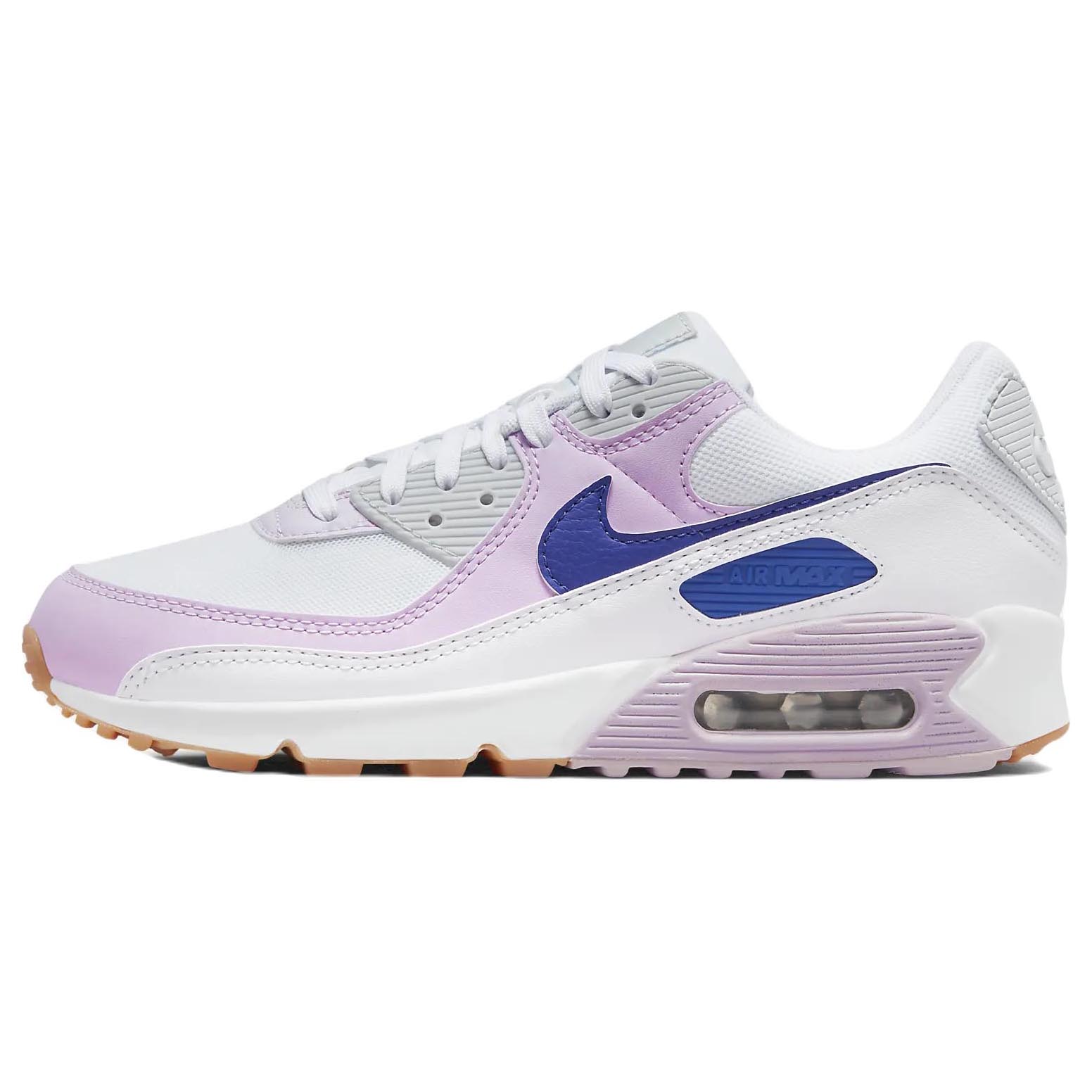 Кроссовки Nike Air Max 90, белый/розовый - фото