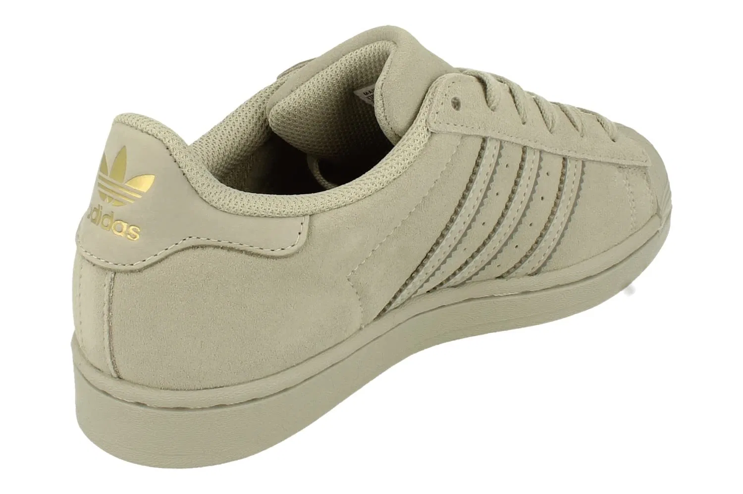 Детские кроссовки с верхом из натуральной кожи Superstar El I Gymnastics Shoe Adidas, Grey Grey — фото 3