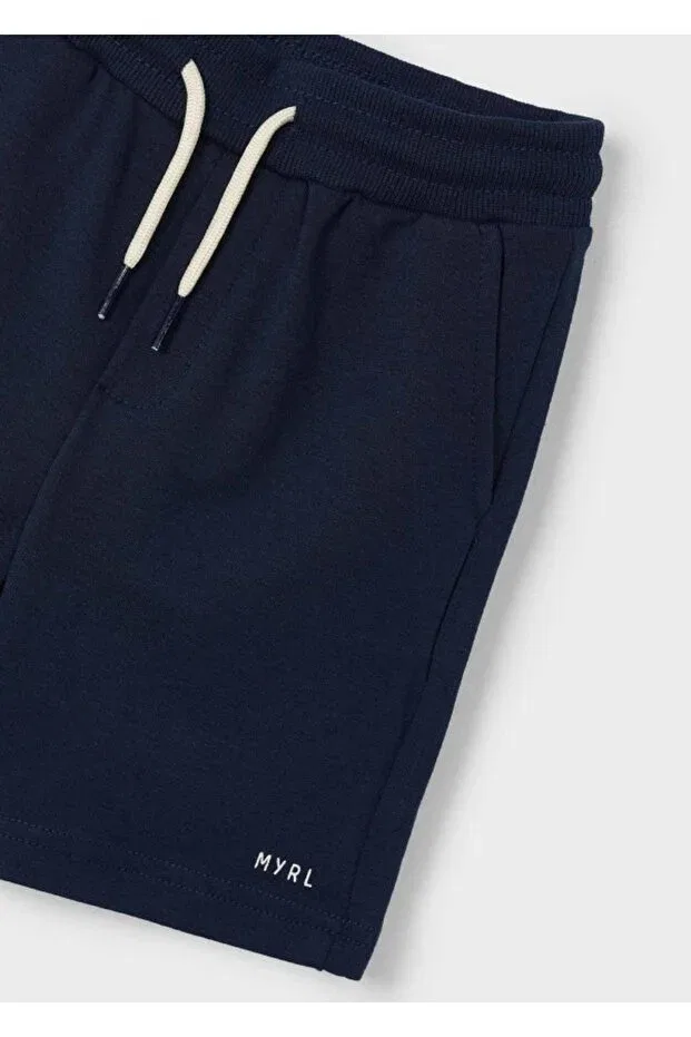 Детские шорты для мальчиков однотонные Mayoral, Navy Blue — фото 3