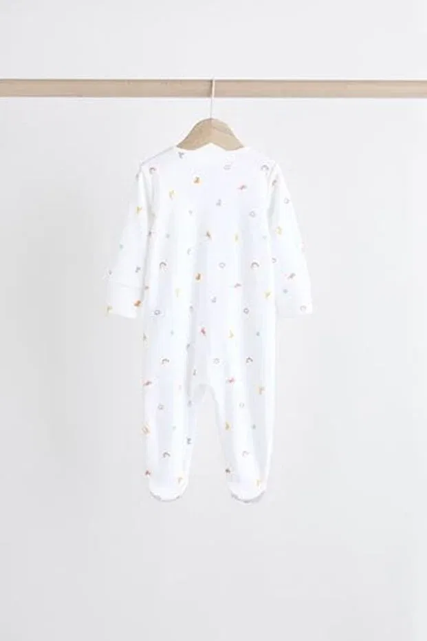 Детское боди-комбинезон для девочек с принтом Konton White Character Baby Sörmelis Next Baby, Multicolor — фото 4