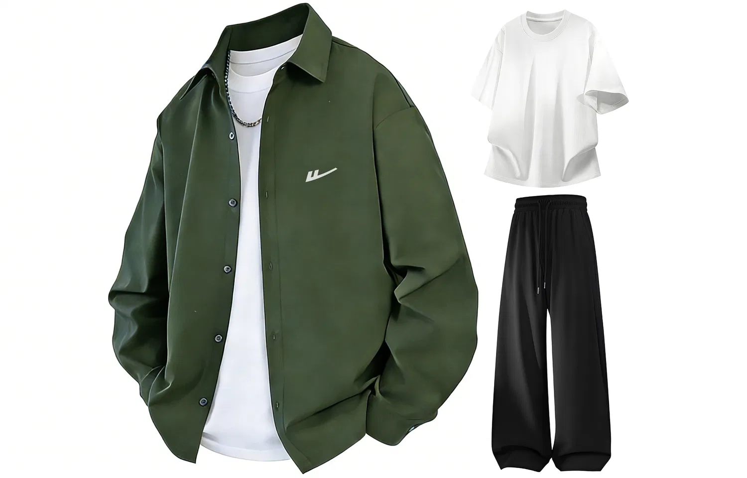 Детский комплект футболок с принтом Army Green Lightweight Set of 3 WARRIOR