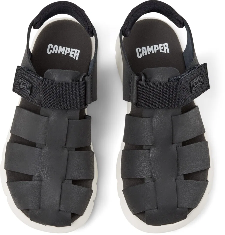 Сандалии CAMPER 'Oruga' черного цвета — фото 3