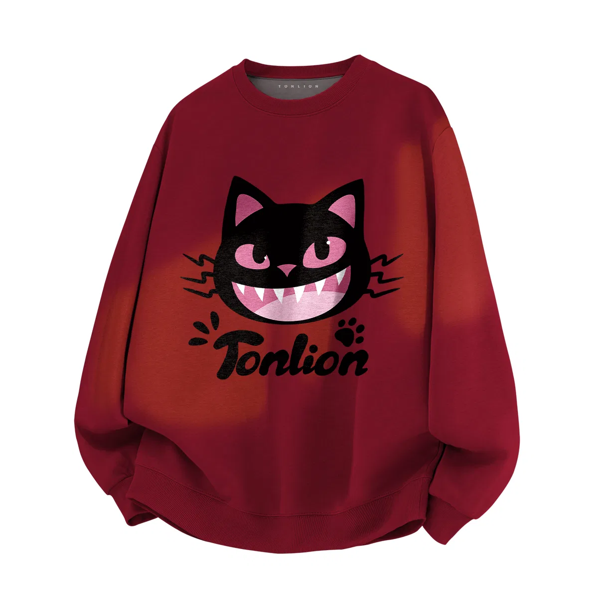 Детский свитшот с капюшоном Tonlion, Wine Red