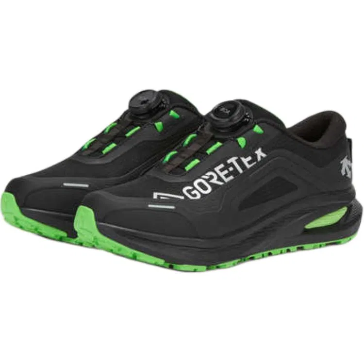 Детские кроссовки для бега с принтом Descente Running, Black Green — фото 3