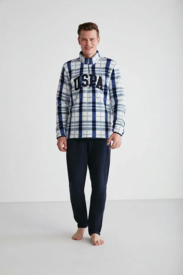 Мужской комплект пижам с длинным рукавом U.S. Polo Assn., Navy Blue — фото 3