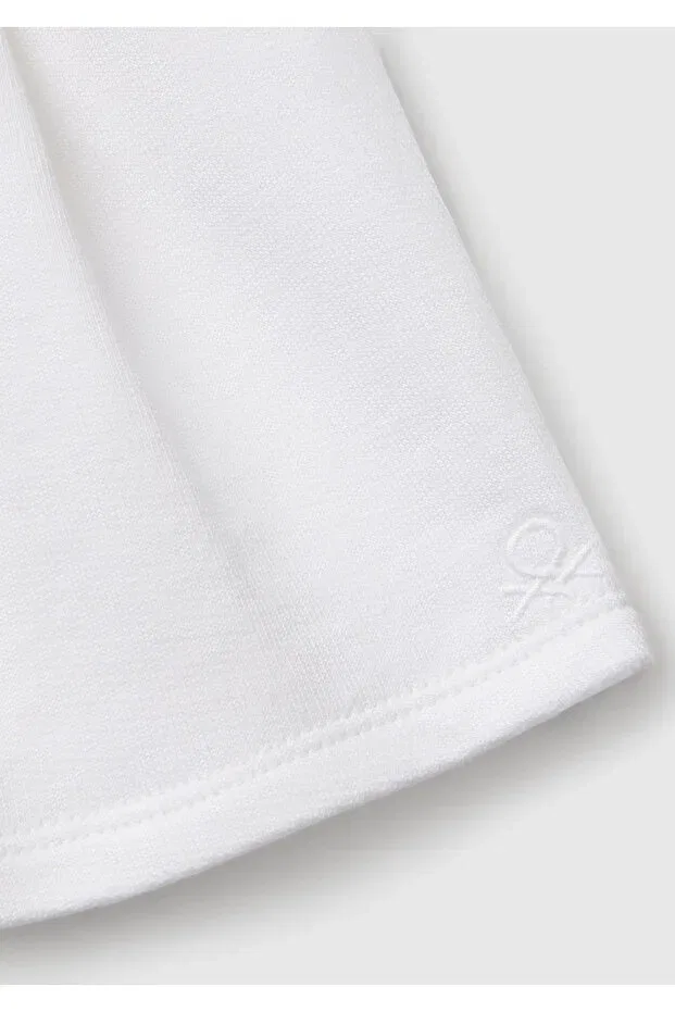Детские шорты для девочек с логотипом United Colors Of Benetton, White — фото 3