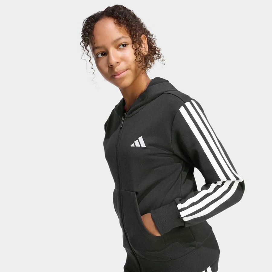 Спортивная толстовка на молнии ADIDAS SPORTSWEAR, черная