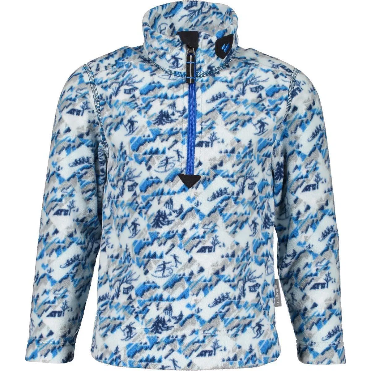 Детский флисовый топ с молнией Superior Gear Obermeyer, Snosport Sea