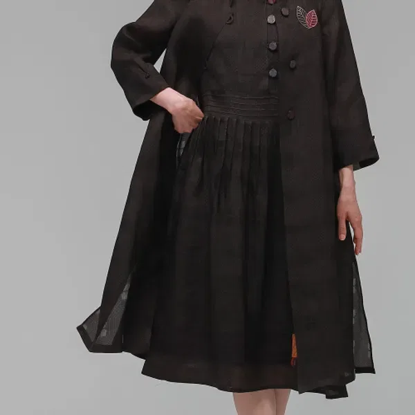 Жилет летний для девочек, Harang Hanbok, коричневый — фото 4