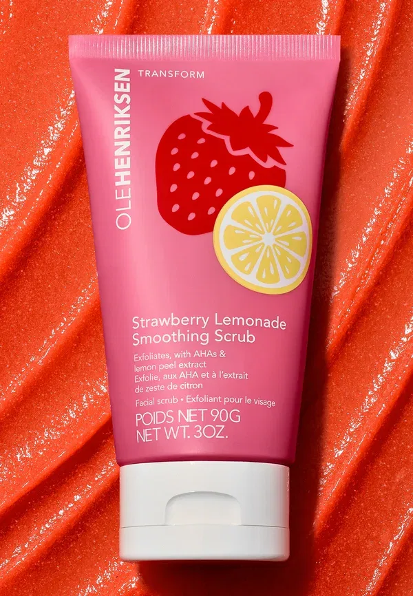Скраб для лица с AHA и сахаром Lemonade Scrub Olehenriksen, Strawberry, 90 г — фото 2