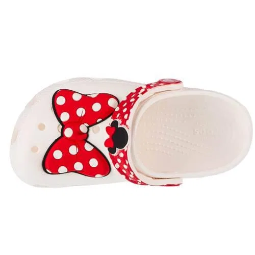 Детские клоги с принтом Classic Disney Minnie Mouse Clog Crocs, Weiss — фото 3