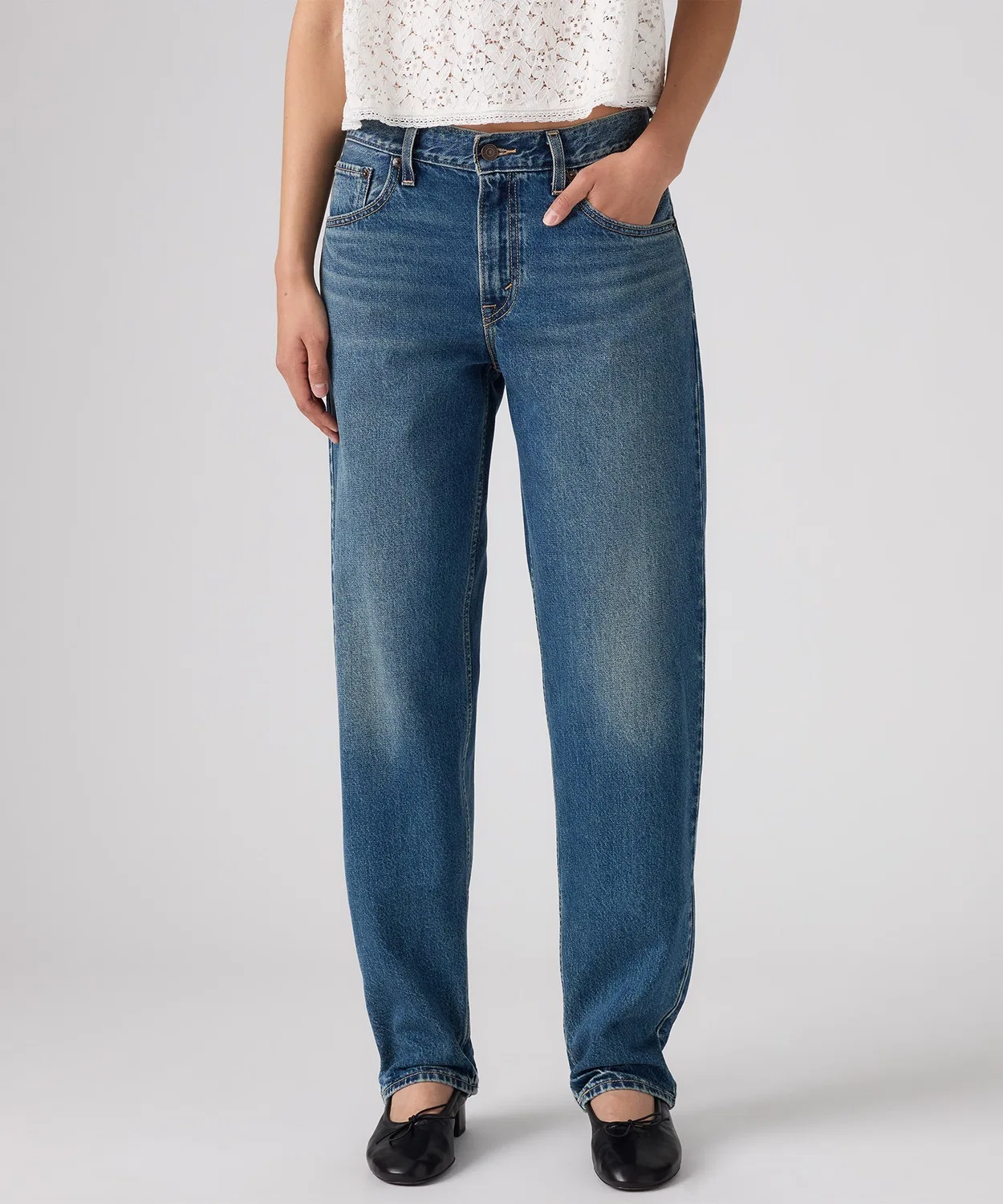 Женские джинсы с зауженным кроем LOOSE TAPER Levi's, Dark Indigo Blue