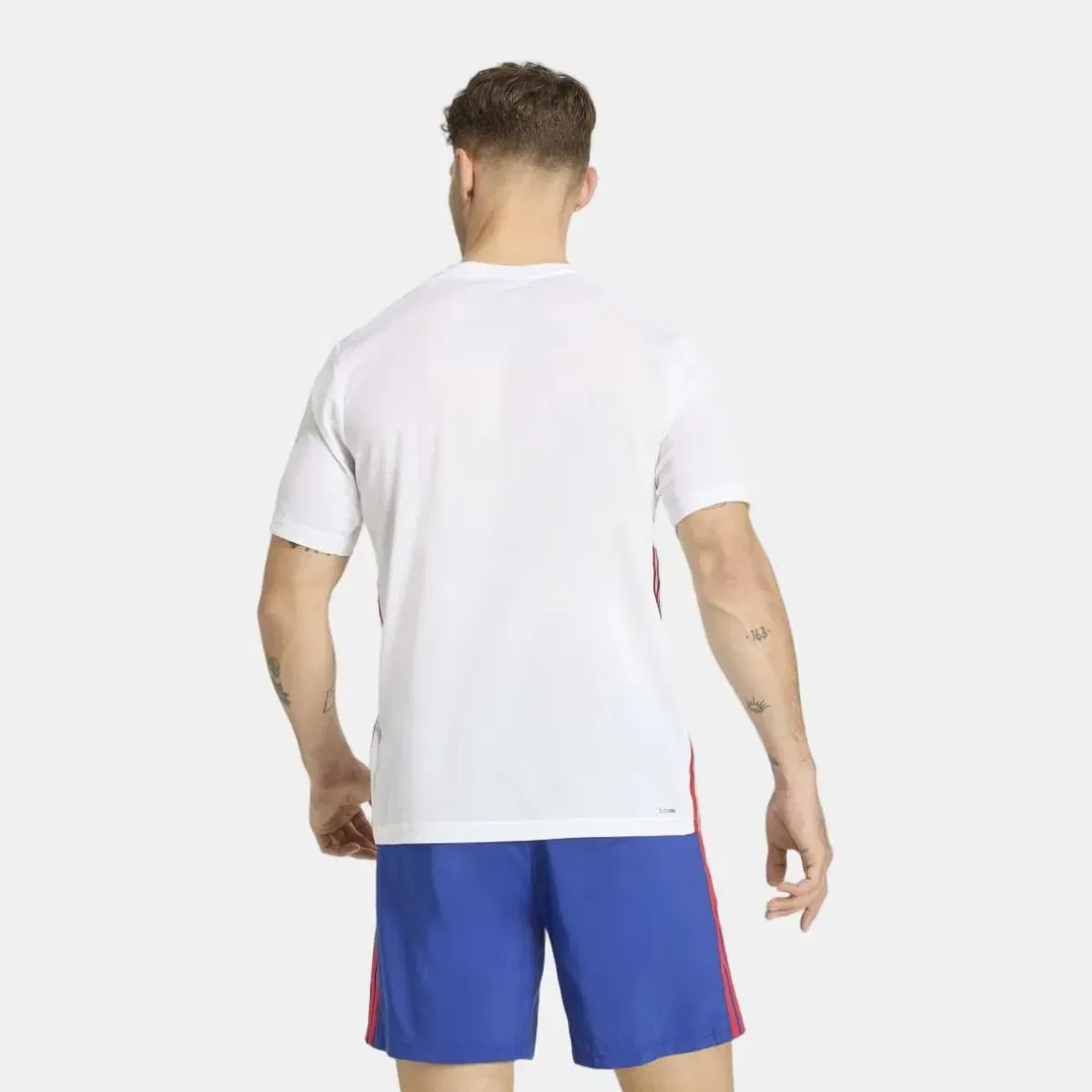 Мужская футболка с принтом Workout Essentials Base adidas, Blanco — фото 2