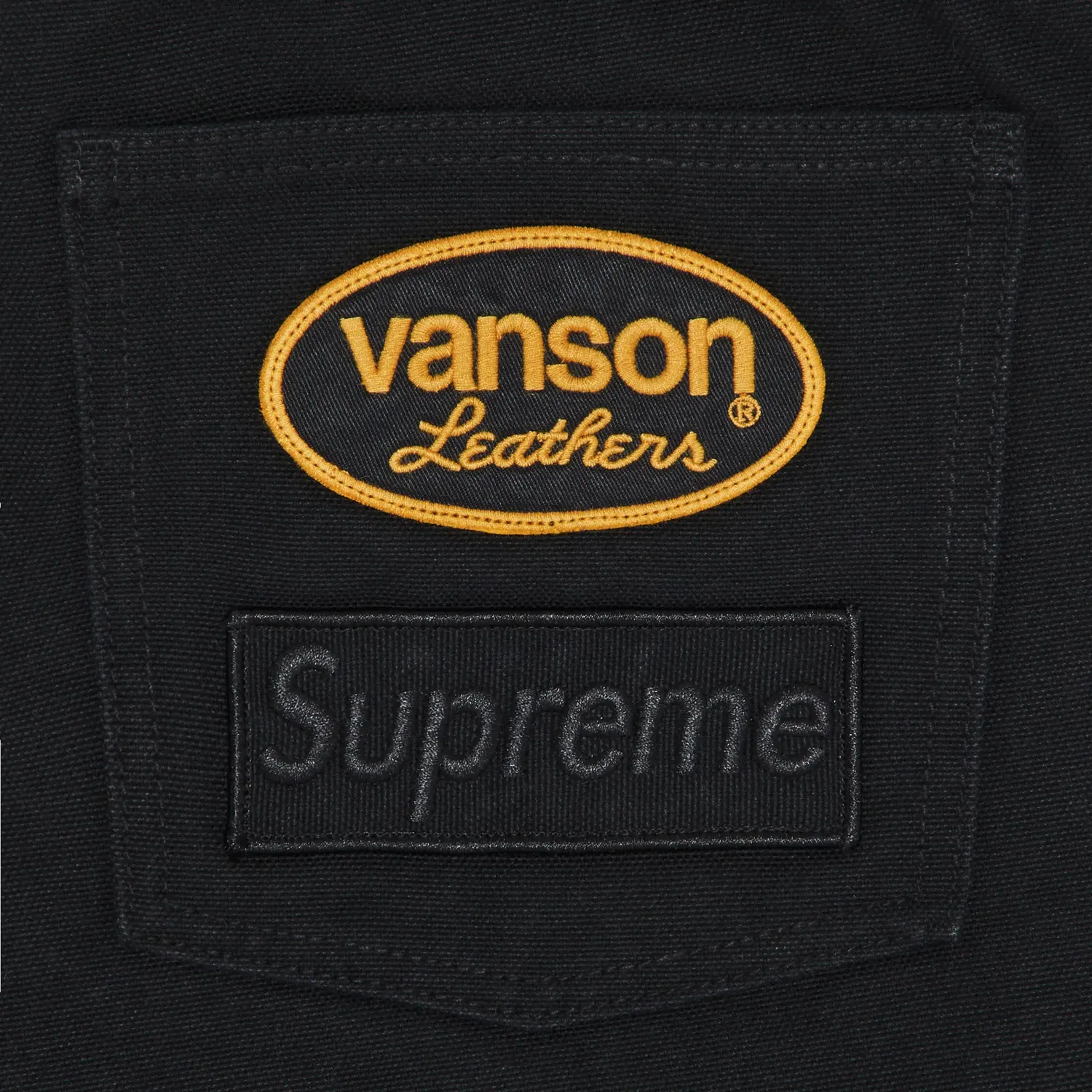 Брюки Supreme x Vanson Leathers x Cordura Cotton, черный — фото 3