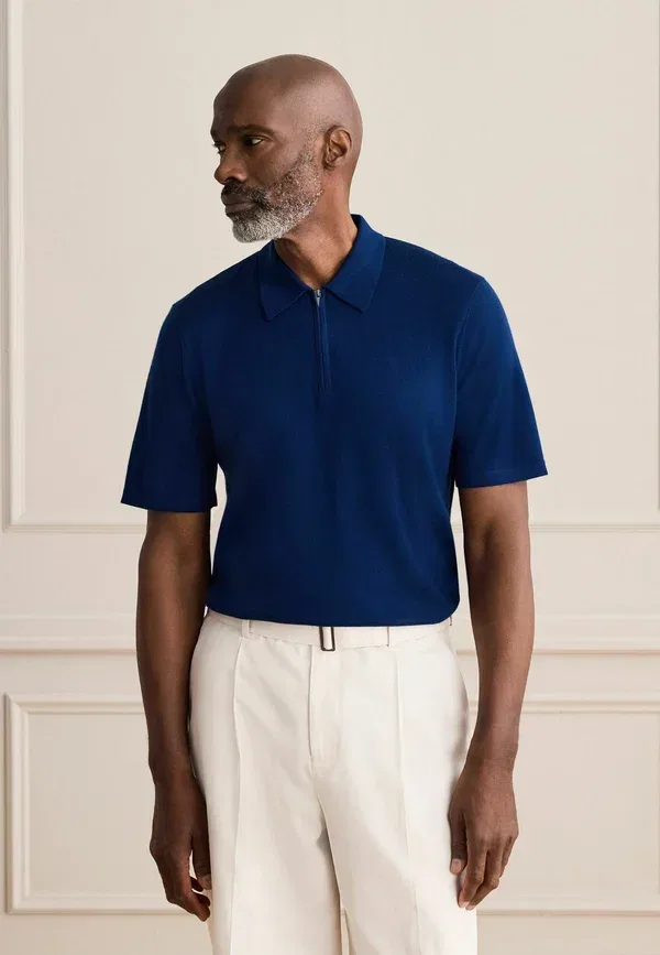 Поло из шерсти Polo shirt Next, синий — фото 4