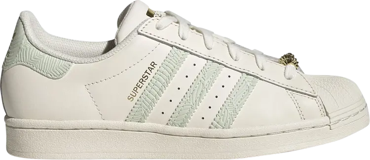 

Кроссовки Adidas Wmns Superstar 'Off White Linen Green', кремовый, Бежевый, Кроссовки Adidas Wmns Superstar 'Off White Linen Green', кремовый