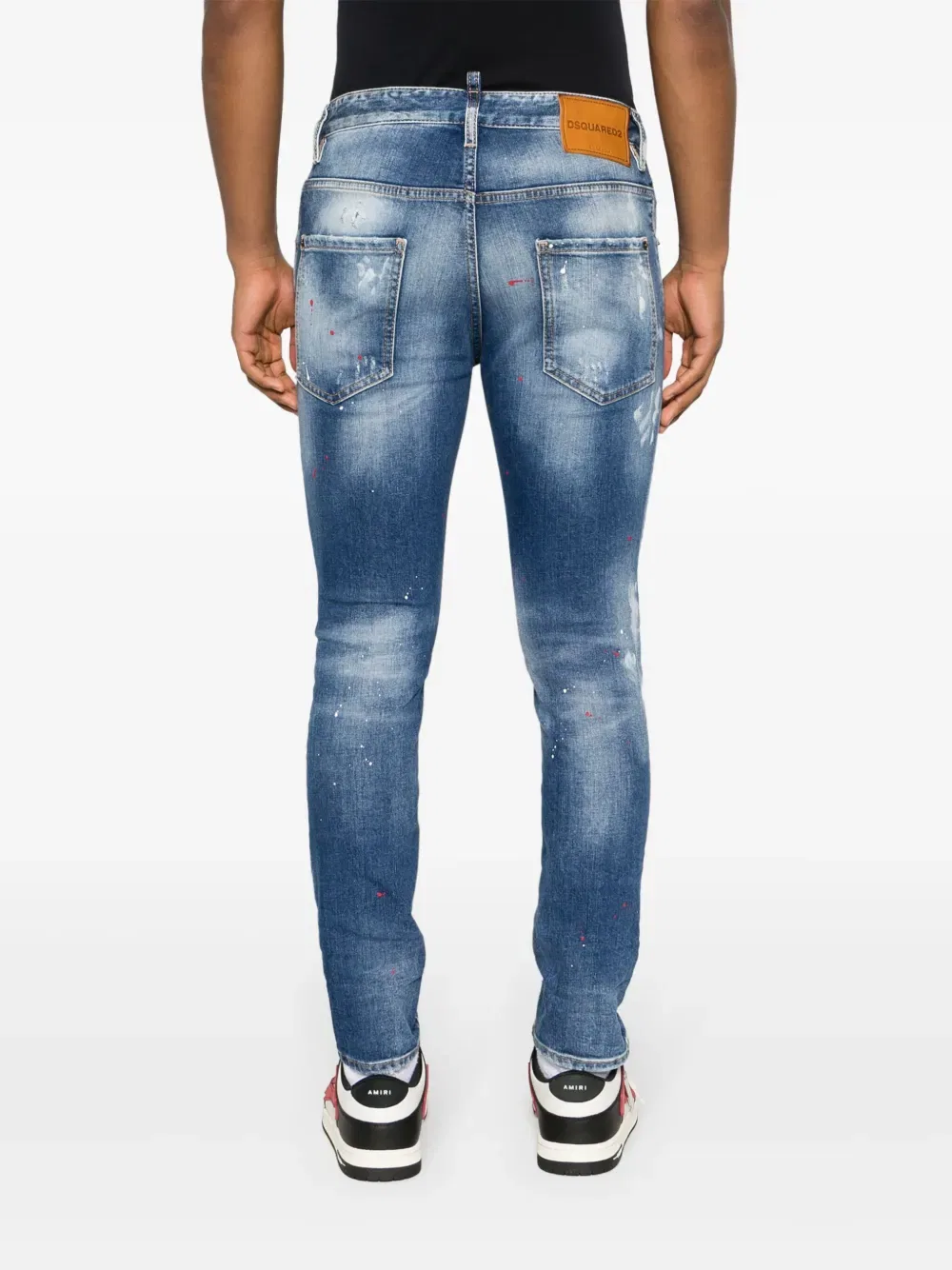 Джинсы узкие Dsquared2, цвет Indigo Blue — фото 4