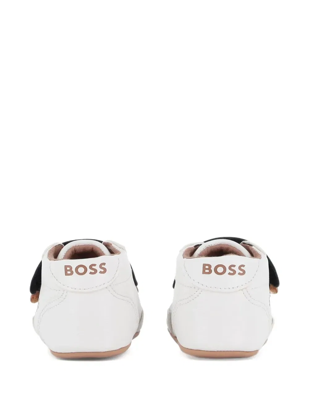 Кроссовки с логотипом и на липучках Boss Kidswear, белый — фото 3