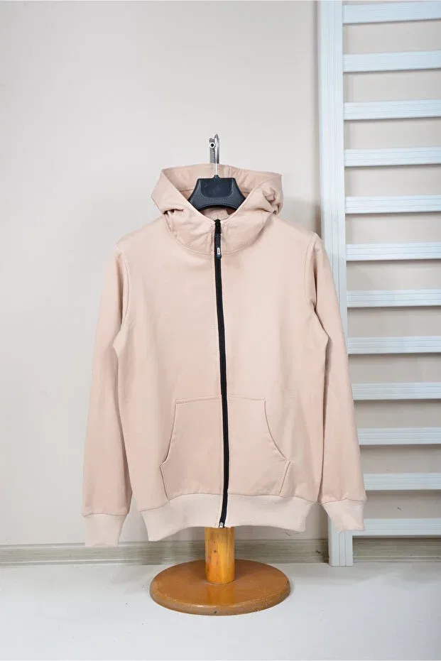 Детский кардиган с капюшоном и молнией Kidspitircik, Beige