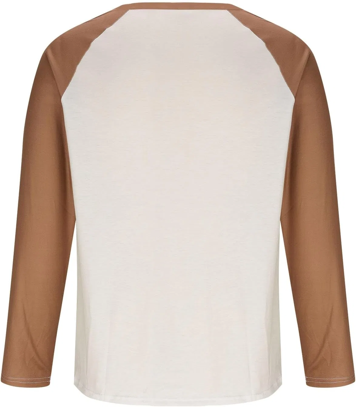 Мужская хенли футболка с реглан-рукавом Long Sleeve Shirts for Men, White — фото 4