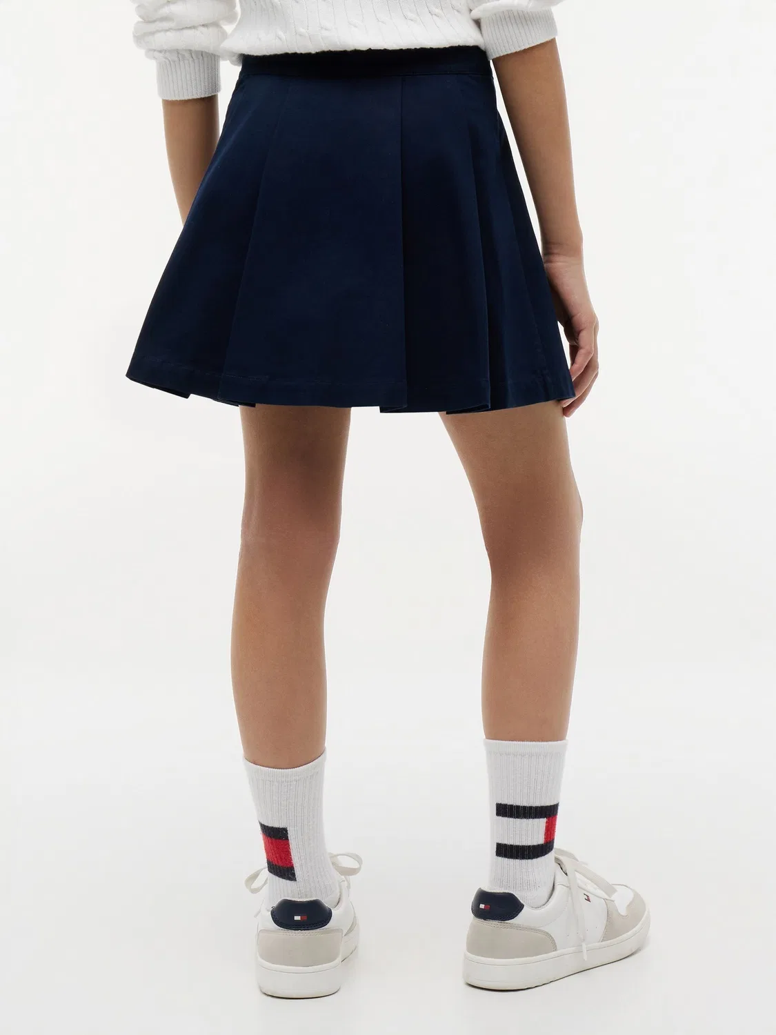 Юбка плиссированная с пуговицами Tommy Hilfiger, синяя — фото 2