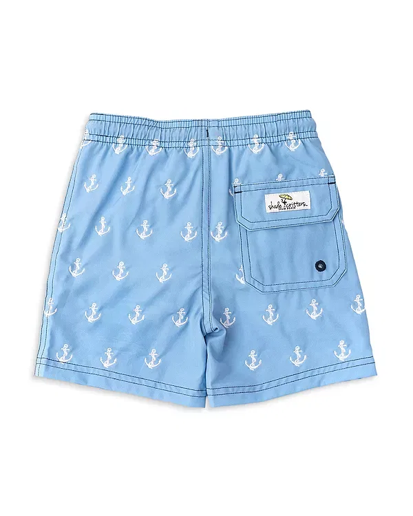 Детские плавки для мальчиков с водным принтом H2O Appear Embroidered Anchor Icon Shade Critters, синий — фото 2