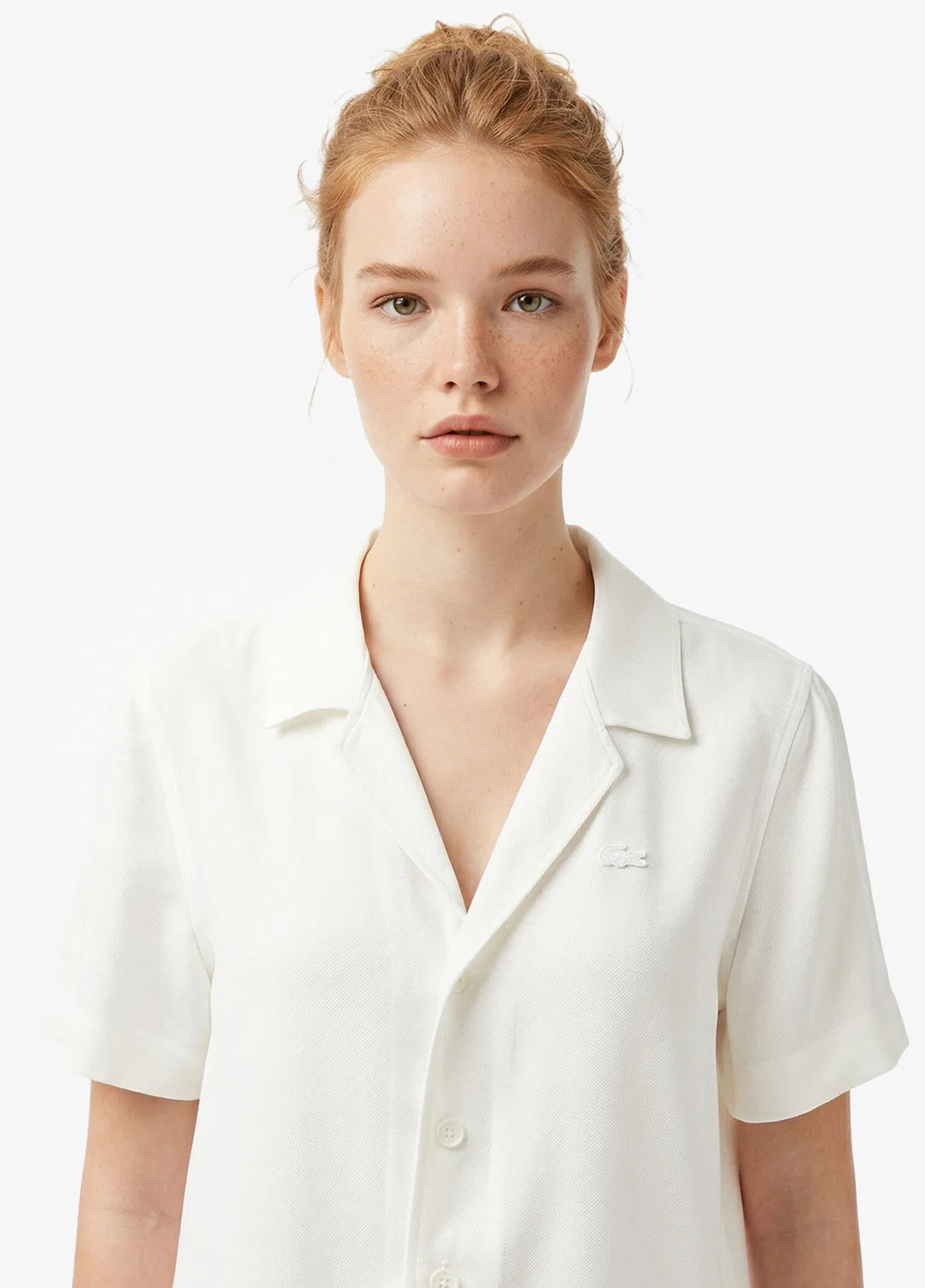 Рубашка Lacoste Regular Fit, кремовый — фото 2