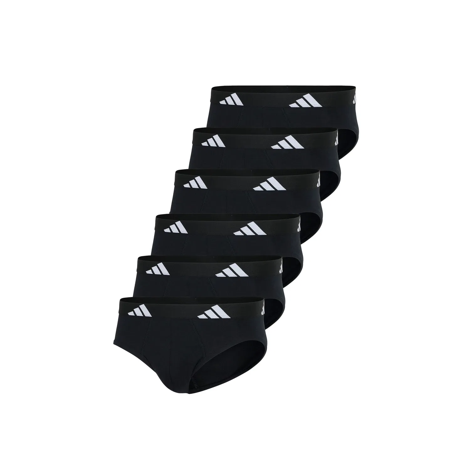 Мужские трусы-слипы в наборе из 6 штук Adidas Originals, Black