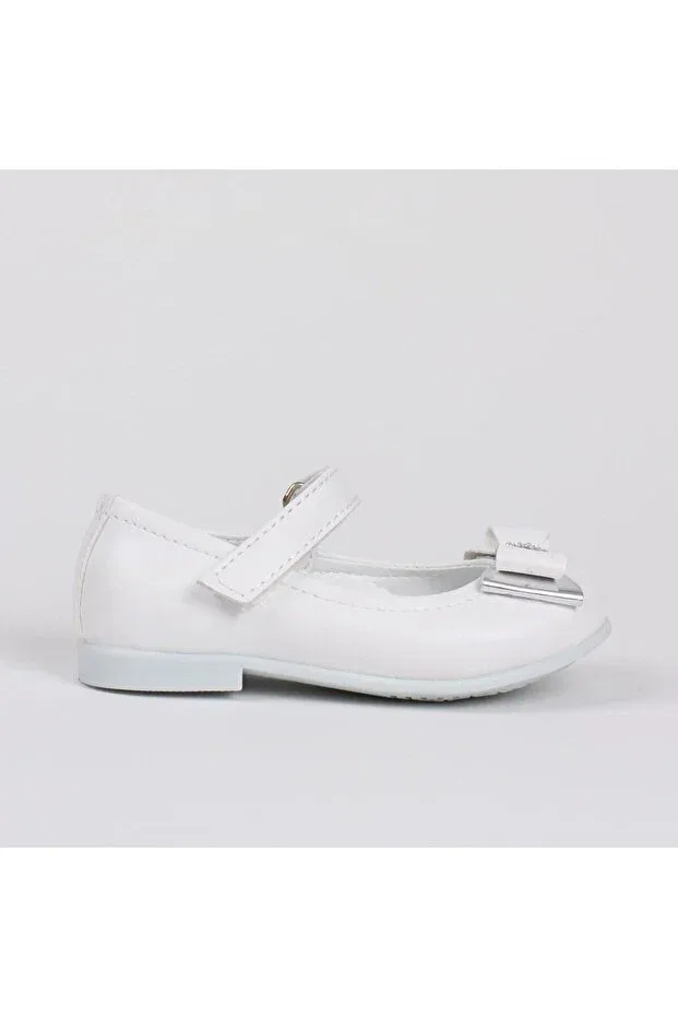 Детские балетки для девочек с коротким каблуком Findify Store, White — фото 3