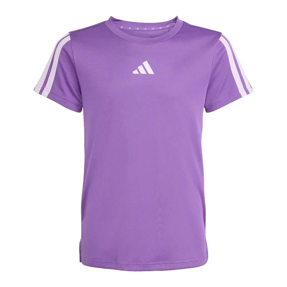 Футболка с коротким рукавом Training Essentials 3 Stripes Adidas, фиолетовый — фото 3