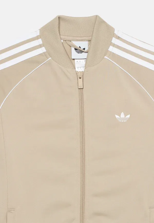 Спортивная толстовка унисекс для подростков на молнии Adidas Originals, песочный — фото 3