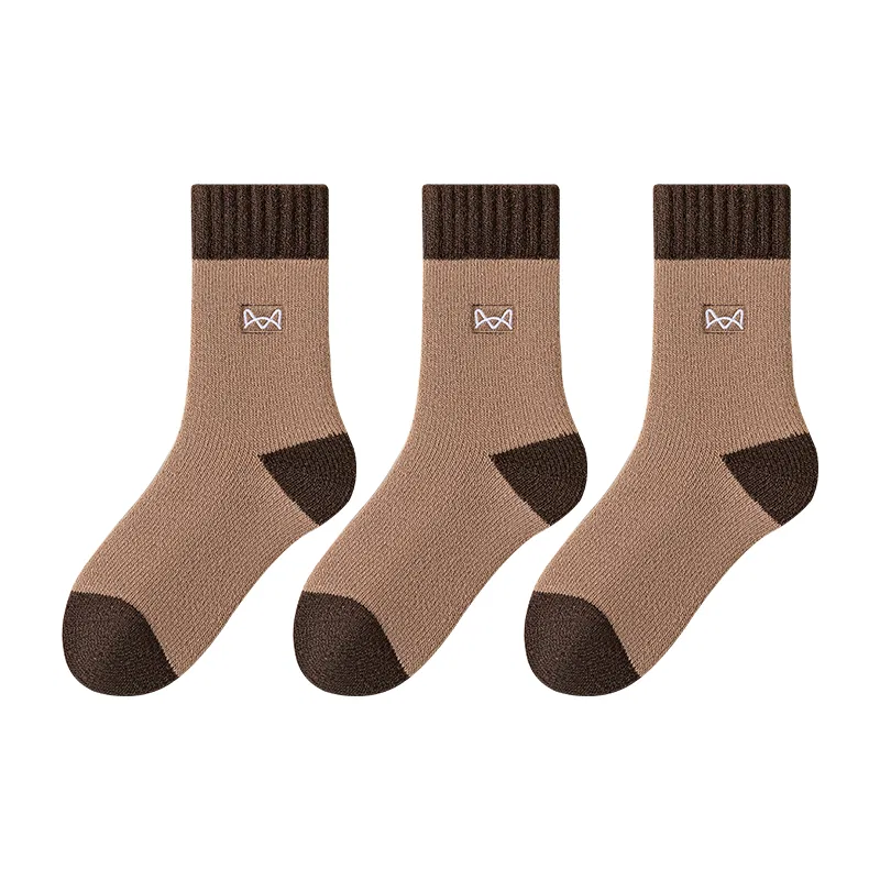 Детские носки до середины икры, комплект из 3 пар, Camel, MIIOW