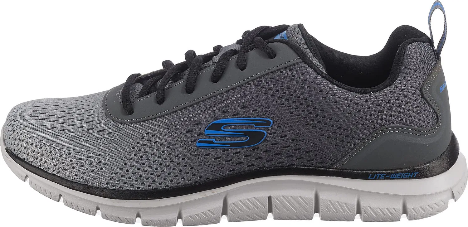 Детские кроссовки для мальчиков на шнуровке Microspec Max Advance Skechers, Grey — фото 2
