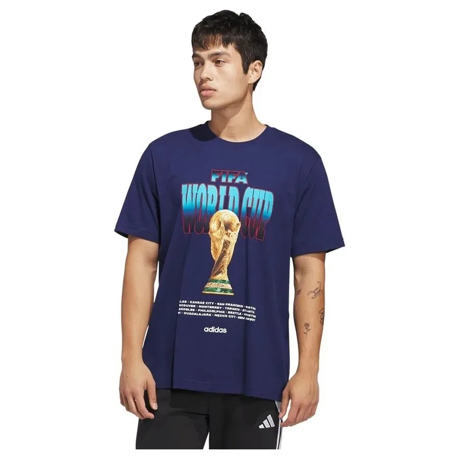 Футболка с коротким рукавом M WC Tour Tee 2 adidas, Синий — фото 3
