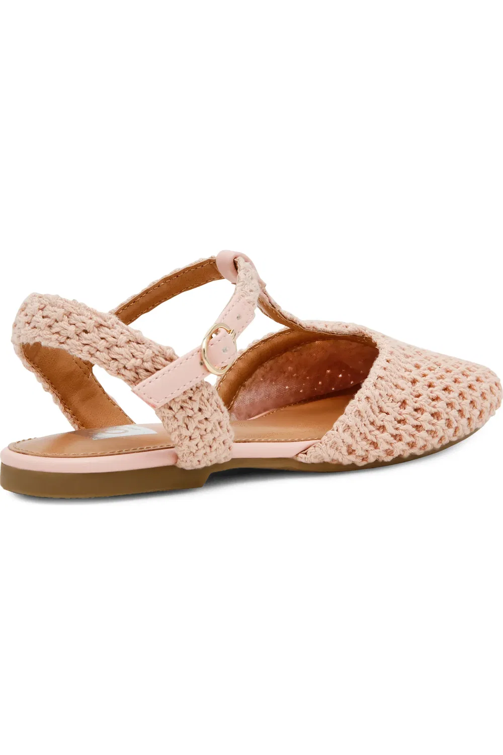 Детские туфли слингбэки с плетеным верхом Brissa DV by Dolce Vita, Blush — фото 2