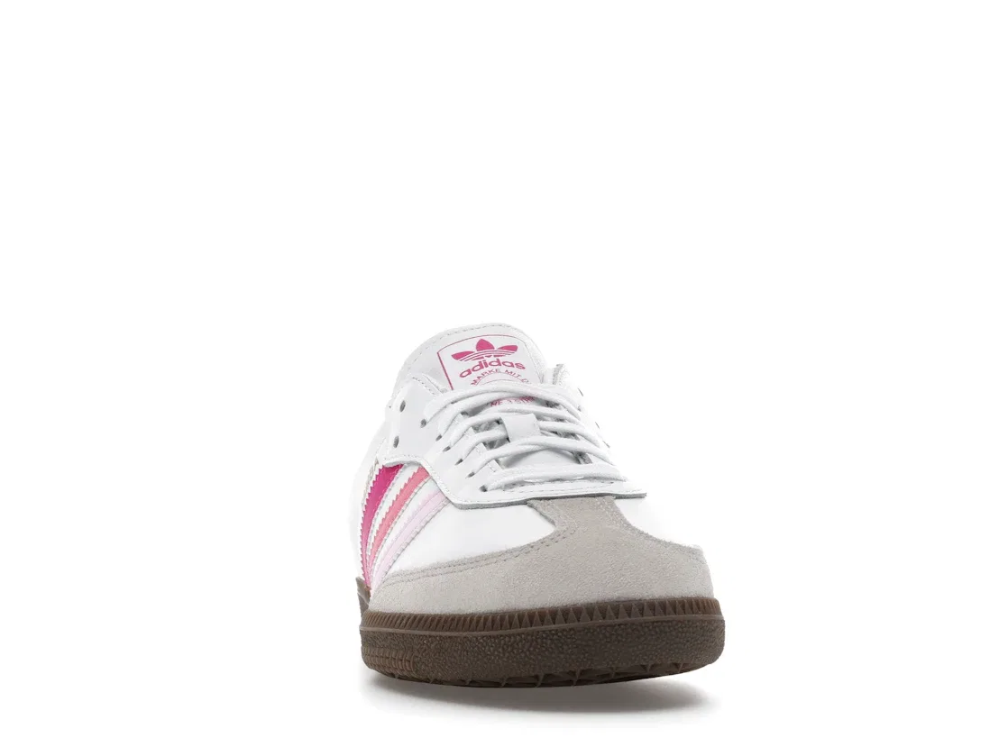 Детские кроссовки Lifestyle с цветовой гаммой Adidas Samba OG, Cloud White/Orchid Fusion/Rose Tone — фото 2